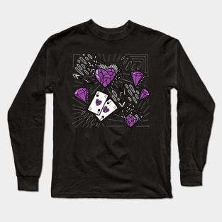 Purple Ace Long Sleeve T-Shirt